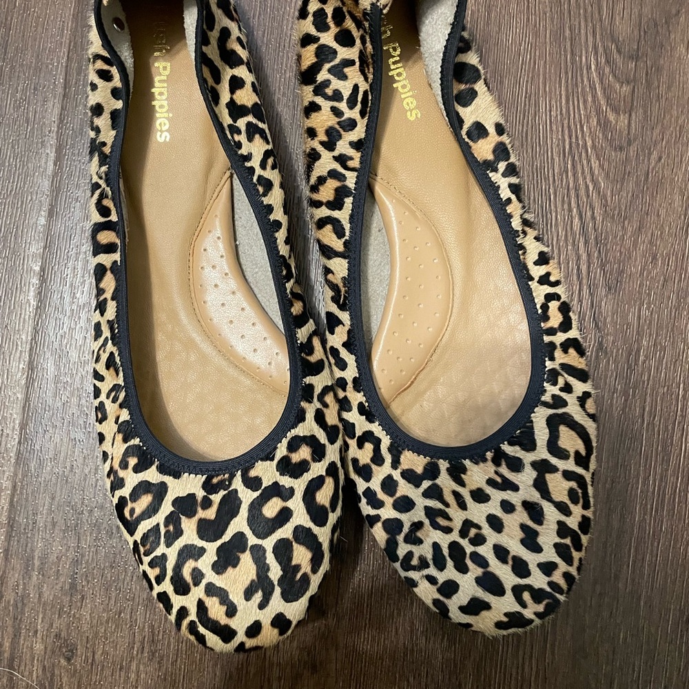 Hush Puppies Women's Leopard Print Flats